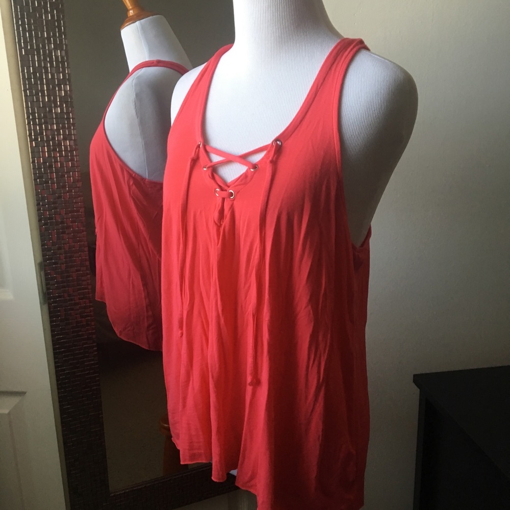 VS Pink Tank with Drawstring